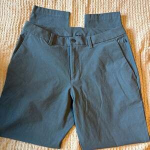 Lululemon Commission Slim-Fit Pants - Mens Size 32 Iron Blue Performance Chinos
